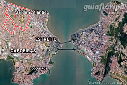 Localização do bairro Jardim Atlântico