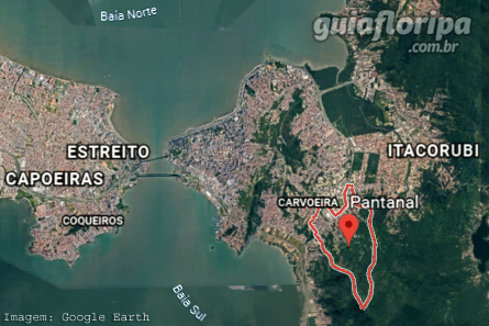 Bairro Pantanal - Mapa de Localização Google Earth
