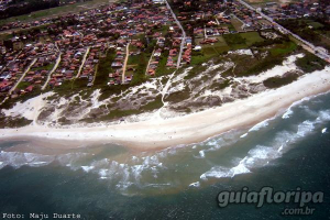 Vista aérea da Praia do Campeche