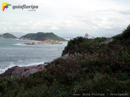 Ilhas vista do farol da Praia de Naufragados